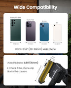 Bike Phone Mount for Bike with Quick-Release, [Camera Friendly] Motorcycle Phone Mount for iPhone 17-16-15-14-13-12-11 All Series, Galaxy S22/S23/S24/S25 Ultra, 2.4~3.54" Wide Phones
