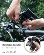 Bike Phone Mount for Bike with Quick-Release, [Camera Friendly] Motorcycle Phone Mount for iPhone 17-16-15-14-13-12-11 All Series, Galaxy S22/S23/S24/S25 Ultra, 2.4~3.54" Wide Phones