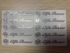 3D Creative Aluminum Foil Car Stickers | 5 & 10 PCS Set | Gold & Silver