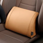 Luxury leather custom car headrest, car neck pillow, car seat lumbar cushion